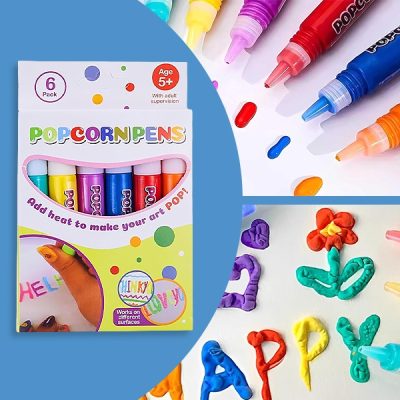 Varázslatos Puffy 3D filctollak - 6 darabos készlet | PUFFPENS