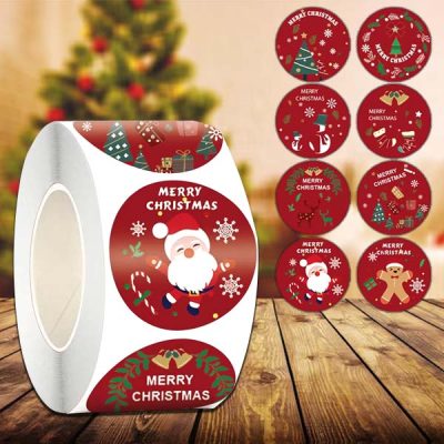 Karácsonyi matricák tekercs (500 db matrica) | XMASROLL