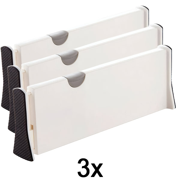 3x Állítható fiók- és polcelválasztó | DIVISERINO