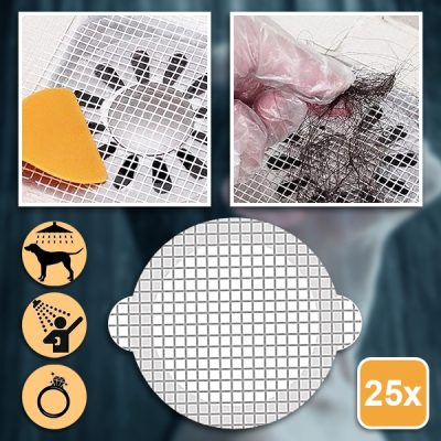 Eldobható Lefolyószűrő Matricák (25 db) | DRAINCAPS