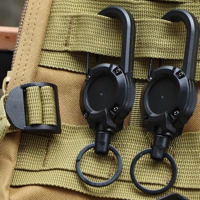 Visszahúzható acélhuzalos kulcstartó (2 db) | TACTKEY